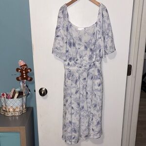 1XL Blue Floral Dress 👗